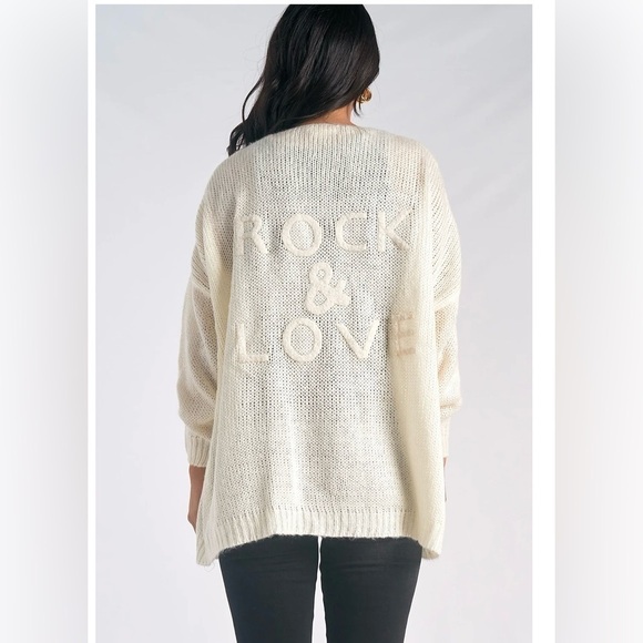 NWT Elan Giselle Rock Love Cardigan